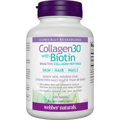 Комплекс коллагена с пептидами Webber Naturals with Biotin, 120 таблеток