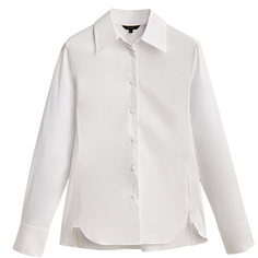Рубашка Massimo Dutti Stretch Poplin, белый