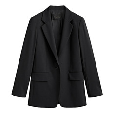 Пиджак Massimo Dutti Cool Wool Suit, черный