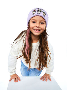 Трикотажная шапка для девочки LCW Accessories с вышивкой