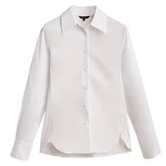 Рубашка Massimo Dutti Stretch Poplin, белый