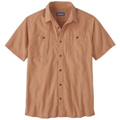 Рубашка Patagonia Back Step с короткими рукавами и пуговицами, коричневый