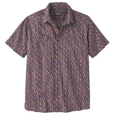Рубашка Patagonia Back Step с короткими рукавами и пуговицами, лиловый