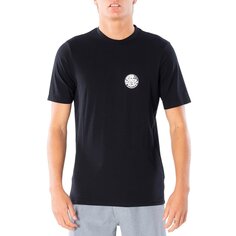 Рубашка с короткими рукавами с логотипом Rip Curl Wettie UV, черный