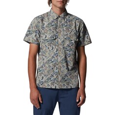 Рубашка с коротким рукавом Mountain Hardwear Stryder, серый/цветочный принт