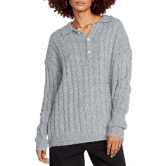 Свитер Volcom Low Low Polo Sweater, серый