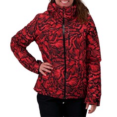 Куртка Obermeyer Jette Petite для женщин, черный / красный