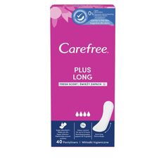 Carefree Plus Long Fresh Scent ежедневные прокладки, 40 шт.