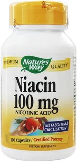 Ниацин (Витамин В3) Nature&apos;s Way 100 мг, 100 капсул