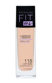 Maybelline Fit Me Luminous &amp; Smooth Праймер для лица, 118 Light Beige