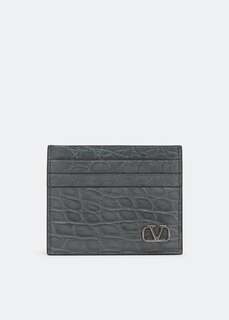 Картхолдер VALENTINO GARAVANI Mini VLogo Signature cardholder, серый