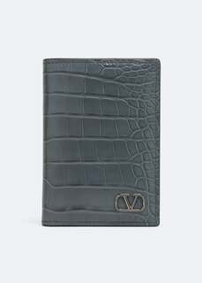 Картхолдер VALENTINO GARAVANI Mini VLogo Signature card case, серый