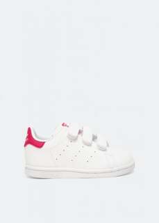 Кроссовки для малышей Adidas Stan Smith Crib, белый/красный