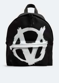 Рюкзак VETEMENTS Anarchy logo backpack, черный