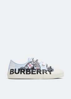 Кроссовки BURBERRY Mini Larkhall sneakers, синий