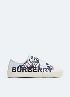 Кроссовки BURBERRY Mini Larkhall sneakers, синий