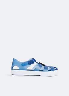 Сандалии DOLCE&amp;GABBANA DG logo rubber sandals, синий