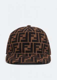 Кепка FENDI FF logo cap, коричневый