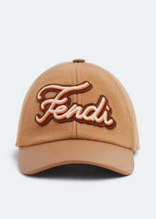Кепка FENDI Junior baseball cap, бежевый