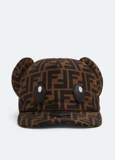 Кепка FENDI Junior baseball cap, коричневый