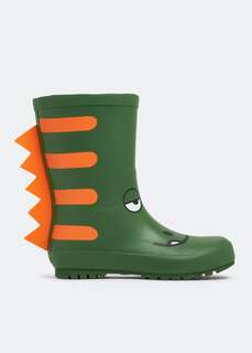 Ботинки STELLA MCCARTNEY Chameleon rain boots, зеленый