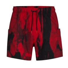 Купальные шорты Hugo Quick-drying With Graphic Print, красный/черный