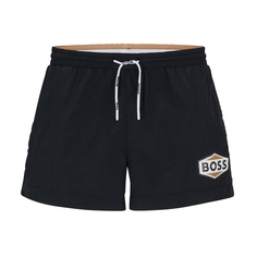 Купальные шорты Hugo Boss Quick-drying With Logo Details, черный
