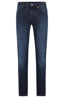 Узкие джинсы синего цвета BOSS Super-stretch Denim, синий