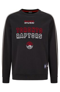 Свитшот Hugo Boss X NBA Cotton-blend Regular-fit With Collaborative Branding Raptors, черный