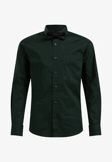Рубашка WE Fashion, зеленый
