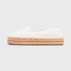 Мокасины Tommy Hilfiger Embroidered Logo Platform, белый