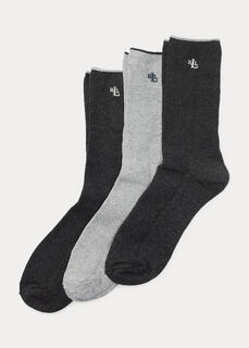 Набор из 3 носков для брюк в рубчик Ralph Lauren