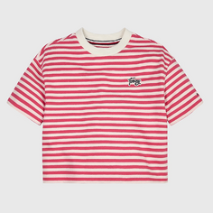 Футболка Tommy Hilfiger Kids&apos; Breton Stripe, белый/розовый