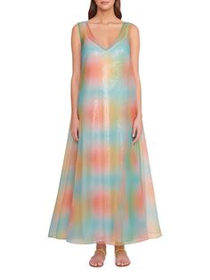 Макси-платье Samantha STAUD, разноцветный