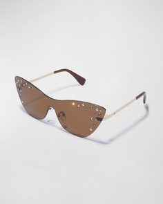 Металлические солнцезащитные очки «кошачий глаз» Downtown Disco Lele Sadoughi