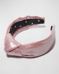 Металлизированная повязка на голову с узлом Lele Sadoughi