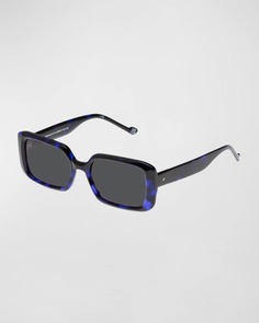 Солнцезащитные очки Pre-Bio-Tic в пластиковой оправе прямоугольной формы Le Specs