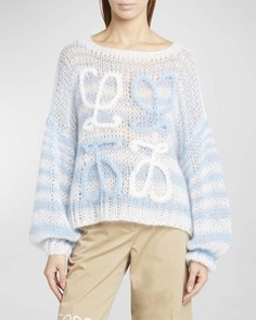 Полосатый вязаный свитер Anagram Loewe