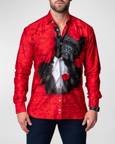 Мужская спортивная рубашка Fibonacci Valentine&apos;s Dog Maceoo