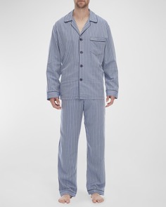 Мужской пижамный комплект из двух предметов в полоску Majestic International