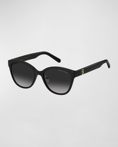 Круглые двухцветные солнцезащитные очки J Marc из ацетата Marc Jacobs