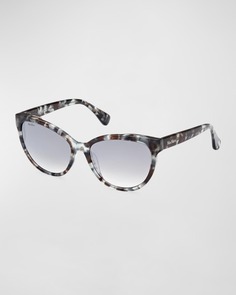 Круглые солнцезащитные очки из ацетата с узором Max Mara