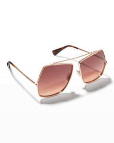 Металлические солнцезащитные очки-бабочки Elsa Geo Max Mara