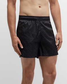 Мужские жаккардовые шорты для плавания с логотипом Moncler