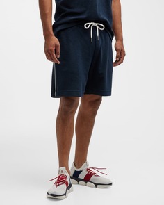 Мужские махровые махровые шорты с завязками Moncler