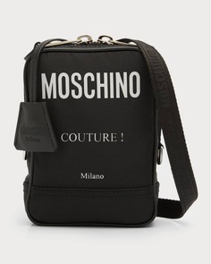 Мужская сумка через плечо с логотипом Moschino