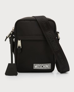 Мужская сумка через плечо с логотипом Moschino