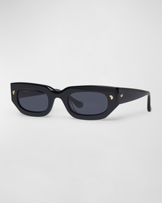 Овальные солнцезащитные очки Kadee из ацетата Nanushka