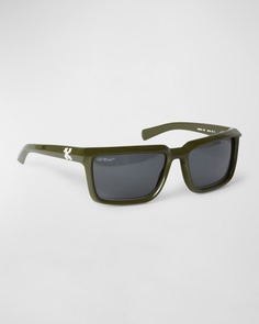 Мужские прямоугольные солнцезащитные очки Portland из ацетата Off-White