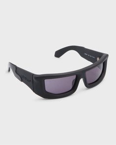 Мужские солнцезащитные очки с запахом из ацетата вулканита Off-White